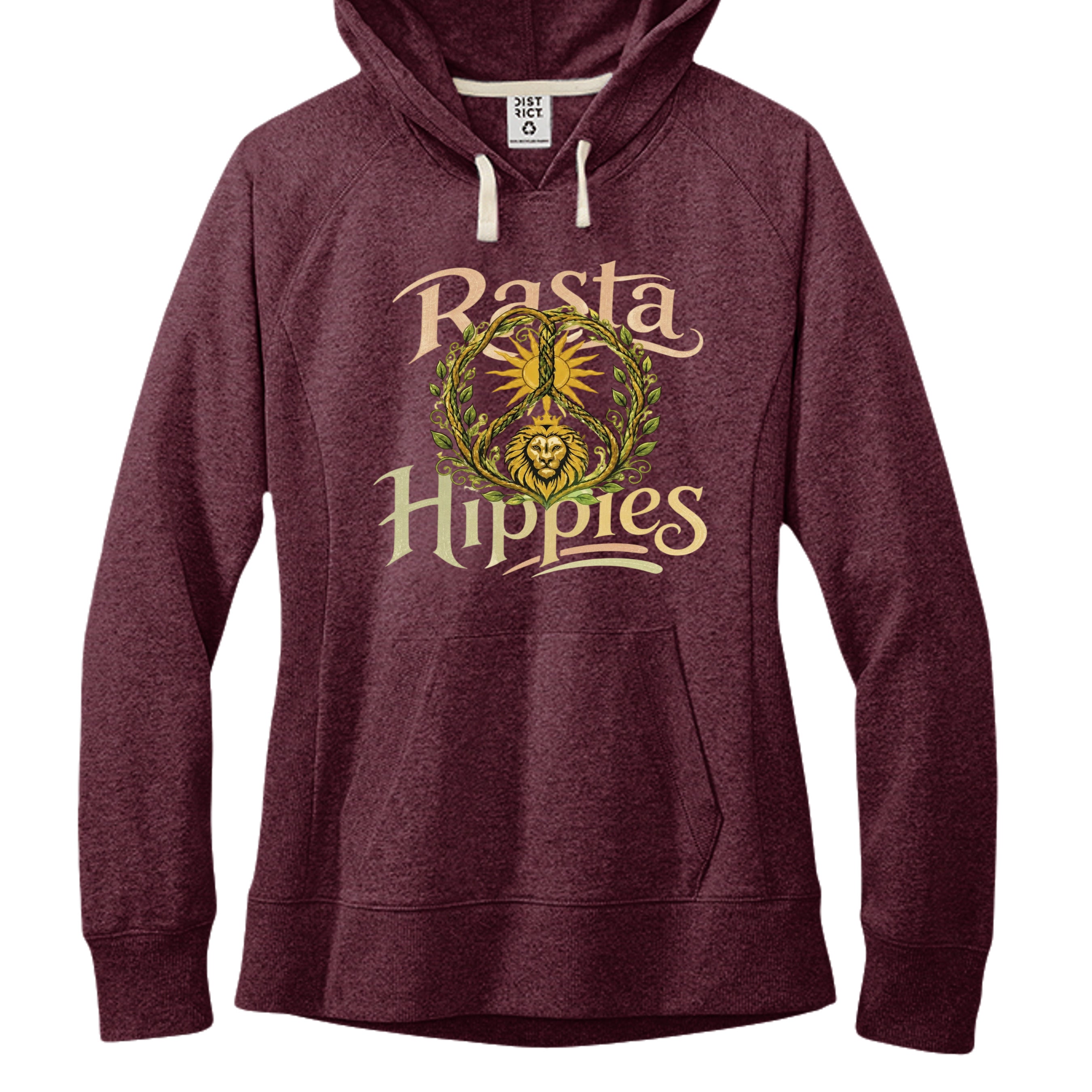 Maroon Heather - DT8101 - FRONT
