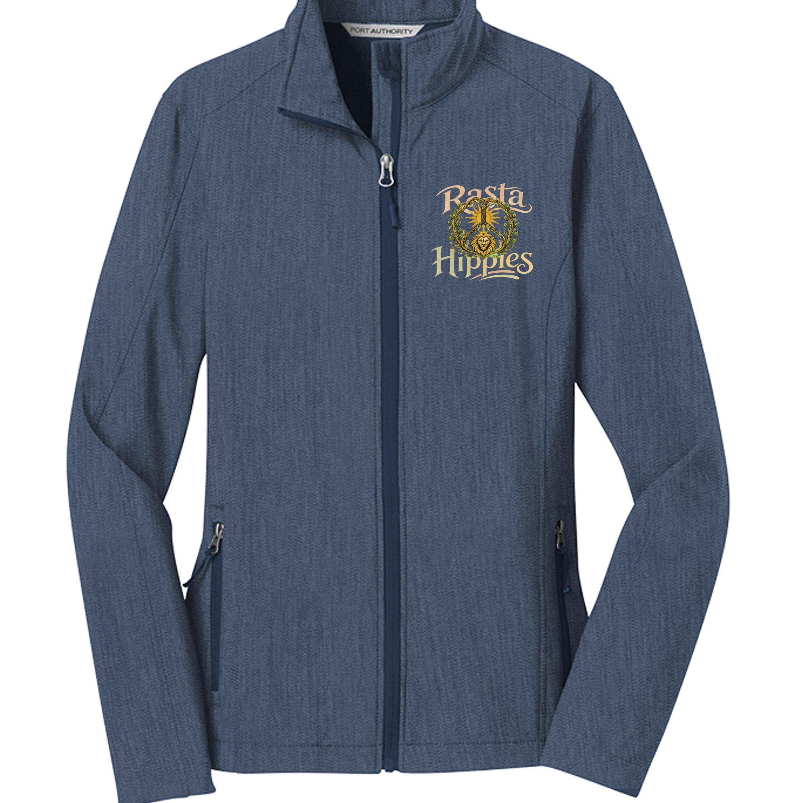 Navy Heather - L317 - FRONT