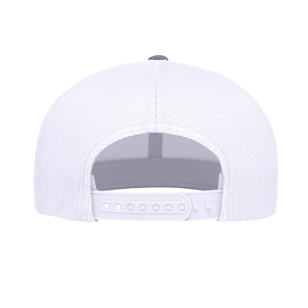 Heather Grey/ White - 6609 - BACK
